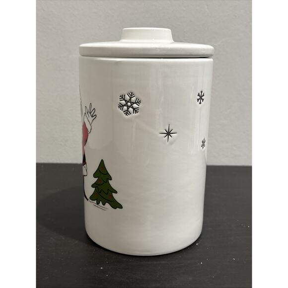 Rudolph the Red-Nosed Reindeer Ceramic Christmas Canister Cookie Jar Zrike Brand - Picture 3 of 11